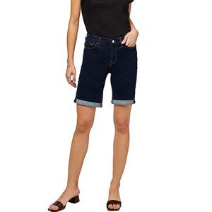 Jen7 Denim Bermuda Shorts enhanceMe sculpting NWT